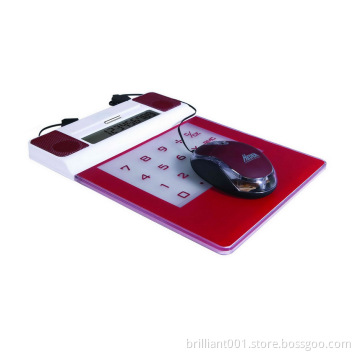 Mouse Pad with 4-Port USB HUB+Calculator+Speaker